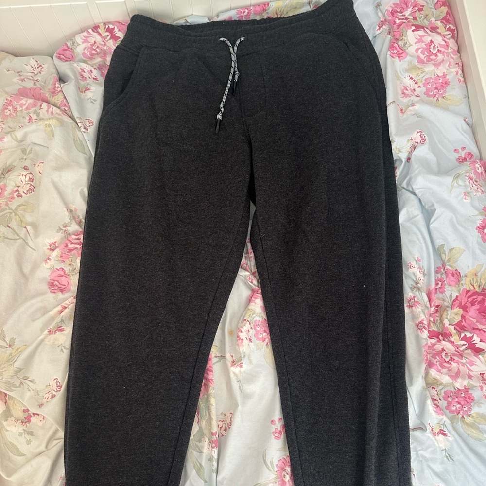 Weatherproof Black Joggers with Elastic Waistband